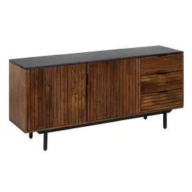 Buffet ABNER Marron Noir 160 x 40 x 75 cm de BigBuy Home, Buffets, crédences et vaisseliers - Réf : S8804336, Prix : 872,03 €...