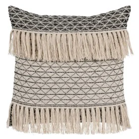 Coussin Coton Noir Beige 45 x 45 cm de BigBuy Home, Coussins - Réf : S8804340, Prix : 19,24 €, Remise : %