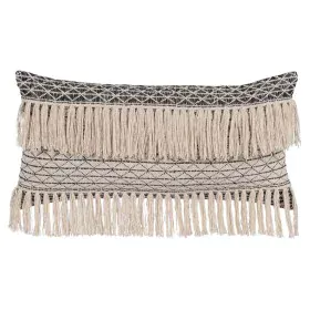 Cuscino Cotone Nero Beige 30 x 60 cm di BigBuy Home, Cuscini decorativi - Rif: S8804341, Prezzo: 17,62 €, Sconto: %