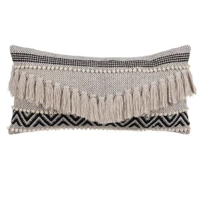 Cushion Cotton Black Beige 30 x 60 cm by BigBuy Home, Cushions - Ref: S8804343, Price: 17,62 €, Discount: %