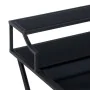 Mesita de Noche Negro Cristal Hierro 45 x 35 x 65 cm de BigBuy Home, Mesillas de noche - Ref: S8804358, Precio: 106,58 €, Des...