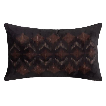 Coussin Marron Noir Velours 50 x 30 cm de BigBuy Home, Coussins - Réf : S8804361, Prix : 16,92 €, Remise : %