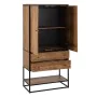 Armoire LENNOX Noir Naturel 90 x 45 x 190 cm de BigBuy Home, Buffets, crédences et vaisseliers - Réf : S8804369, Prix : 799,4...