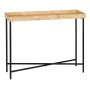 Console Noir Naturel Bois Fer Bois MDF 98 x 32 x 80,5 cm de BigBuy Home, Tables - Réf : S8804374, Prix : 84,89 €, Remise : %