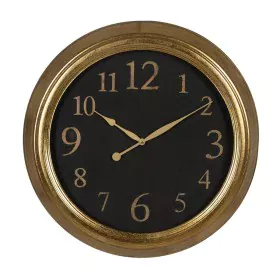 Wall Clock Black Golden PVC Crystal Iron MDF Wood 47 x 5,5 x 47 cm by BigBuy Home, Wall Clocks - Ref: S8804378, Price: 58,84 ...