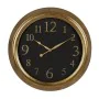 Reloj de Pared Negro Dorado PVC Cristal Hierro Madera MDF 47 x 5,5 x 47 cm de BigBuy Home, Relojes de pared - Ref: S8804378, ...