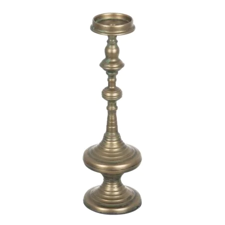 Bougeoir Doré Fer 14 x 14 x 45,5 cm de BigBuy Home, Bougeoirs et chandeliers - Réf : S8804388, Prix : 25,03 €, Remise : %