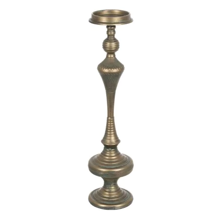 Castiçais Dourado Ferro 14 x 14 x 59 cm de BigBuy Home, Candelabros e suportes para velas - Ref: S8804389, Preço: 31,63 €, De...