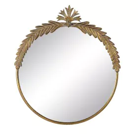 Wall mirror Golden Crystal Iron 63 x 3,5 x 70 cm by BigBuy Home, Wall-Mounted Mirrors - Ref: S8804394, Price: 56,20 €, Discou...