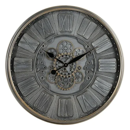 Orologio da Parete Grigio Cristallo Ferro 69,5 x 9 x 69,5 cm (3 Unità) di BigBuy Home, Orologi da parete - Rif: S8804398, Pre...