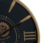 Reloj de Pared Negro Dorado Cristal Hierro 59 x 8,5 x 59 cm (3 Unidades) de BigBuy Home, Relojes de pared - Ref: S8804410, Pr...