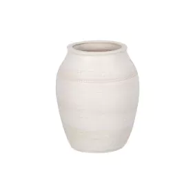 Cache-pot Crème Céramique 25 x 25 x 30 cm de BigBuy Garden, Cache-pots - Réf : S8804418, Prix : 34,94 €, Remise : %