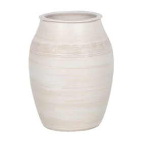 Cache-pot Crème Céramique 30 x 30 x 40 cm de BigBuy Garden, Cache-pots - Réf : S8804420, Prix : 67,06 €, Remise : %