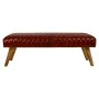 Bench Alexandra House Living Leather Mango wood 53 x 38 x 115 cm by Alexandra House Living, Chairs - Ref: D1631193, Price: 30...