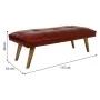 Banqueta Alexandra House Living Rojo Cuero Madera de mango 53 x 38 x 115 cm de Alexandra House Living, Sillas - Ref: D1631194...