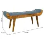 Bench Alexandra House Living Canvas Mango wood 51 x 38 x 125 cm by Alexandra House Living, Benches - Ref: D1631196, Price: 32...