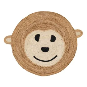 Carpet Monkey White Beige 100 % Jute 100 x 100 cm by BigBuy Home, Area Rugs - Ref: S8804455, Price: 32,00 €, Discount: %