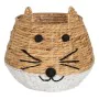 Basket Cat White Black Beige Natural Fibre 41 x 41 x 38 cm by BigBuy Home, Storage baskets - Ref: S8804497, Price: 43,16 €, D...