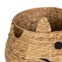 Basket Cat White Black Beige Natural Fibre 41 x 41 x 38 cm by BigBuy Home, Storage baskets - Ref: S8804497, Price: 43,16 €, D...