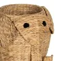 Basket Elephant Black Beige Natural Fibre 38 x 38 x 42 cm by BigBuy Home, Storage baskets - Ref: S8804498, Price: 66,60 €, Di...