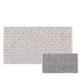 Carpet White Grey 70 % cotton 30 % Polyester 80 x 150 cm by BigBuy Home, Area Rugs - Ref: S8804517, Price: 32,00 €, Discount: %