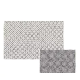 Tappeto Bianco Grigio 70 % cotone 30 % Poliestere 120 x 180 cm di BigBuy Home, Tappeti - Rif: S8804518, Prezzo: 50,70 €, Scon...