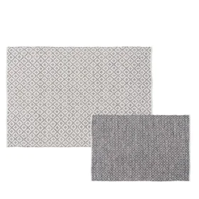 Tapete Branco Cinzento 70 % algodão 30 % Poliéster 160 x 230 cm de BigBuy Home, Tapetes - Ref: S8804519, Preço: 82,03 €, Desc...