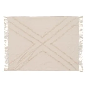 Blanket Beige 125 x 150 cm by BigBuy Home, Blankets and bedcovers - Ref: S8804521, Price: 16,02 €, Discount: %