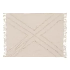 Blanket Beige 125 x 150 cm by BigBuy Home, Blankets and bedcovers - Ref: S8804521, Price: 15,38 €, Discount: %