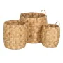 Conjunto de Cestos Bege Fibra natural 37 x 37 x 40 cm (3 Unidades) de BigBuy Home, Cestos de arrumação - Ref: S8804539, Preço...