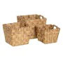 Conjunto de Cestos Bege Fibra natural 40 x 40 x 35 cm (3 Unidades) de BigBuy Home, Cestos de arrumação - Ref: S8804541, Preço...