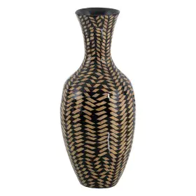 Vase Noir Beige 25 x 25 x 59 cm de BigBuy Home, Vases - Réf : S8804578, Prix : 63,82 €, Remise : %