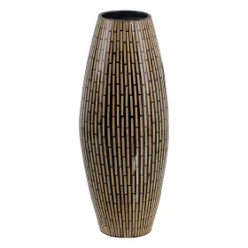 Vase Schwarz Beige 20 x 20 x 50 cm von BigBuy Home, Vasen - Ref: S8804580, Preis: 49,94 €, Rabatt: %