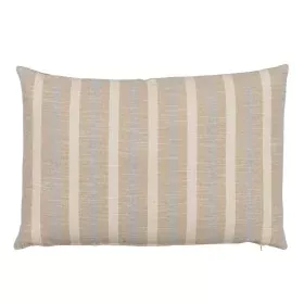 Coussin Coton Lin Bleu Gris 60 x 40 cm de BigBuy Home, Coussins - Réf : S8804585, Prix : 21,85 €, Remise : %