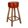 Stool Alexandra House Living Brown Leather Mango wood 78 x 41 x 41 cm by Alexandra House Living, Sofas and chairs - Ref: D163...