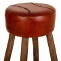 Stool Alexandra House Living Brown Leather Mango wood 78 x 41 x 41 cm by Alexandra House Living, Sofas and chairs - Ref: D163...