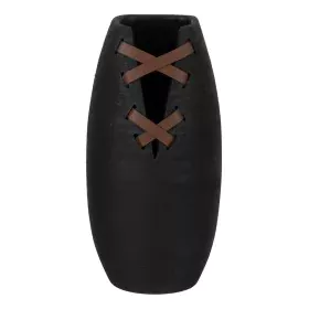 Vase Black Ceramic 20 x 20 x 41 cm by BigBuy Home, Vases - Ref: S8804635, Price: 46,56 €, Discount: %