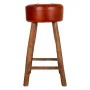 Stool Alexandra House Living Brown Leather Mango wood 78 x 41 x 41 cm by Alexandra House Living, Sofas and chairs - Ref: D163...