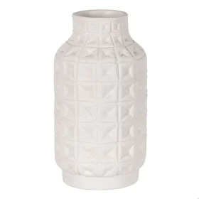 Jarrón Blanco Cerámica 22 x 22 x 41 cm de BigBuy Home, Jarrones - Ref: S8804637, Precio: 51,64 €, Descuento: %