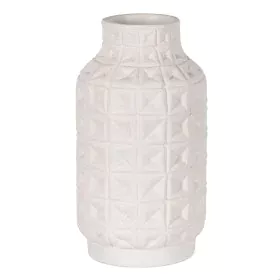 Vase Blanc Céramique 22 x 22 x 41 cm de BigBuy Home, Vases - Réf : S8804637, Prix : 51,64 €, Remise : %