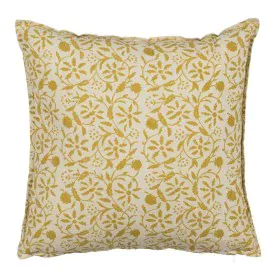 Coussin Coton Beige Moutarde 50 x 50 cm de BigBuy Home, Coussins - Réf : S8804661, Prix : 18,50 €, Remise : %