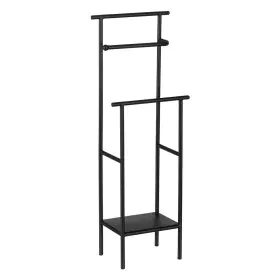 Toalheiro de Pé Preto Ferro 20,8 x 13 x 61,5 cm de BigBuy Home, Toalheiros - Ref: S8804667, Preço: 37,68 €, Desconto: %