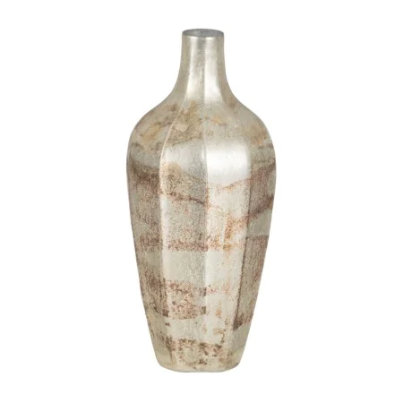 Vase Blanc Verre 11 x 11 x 25 cm de BigBuy Home, Vases - Réf : S8804674, Prix : 20,32 €, Remise : %