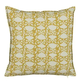 Cushion Cotton Beige Mustard 50 x 50 cm by BigBuy Home, Cushions - Ref: S8804677, Price: 19,28 €, Discount: %