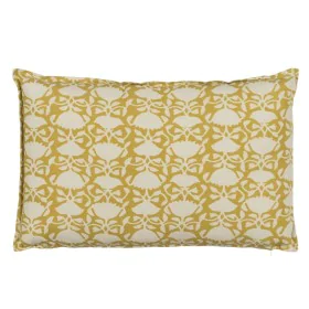 Coussin Coton Beige Moutarde 60 x 40 cm de BigBuy Home, Coussins - Réf : S8804678, Prix : 20,50 €, Remise : %