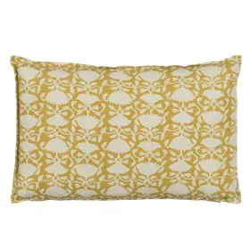 Coussin Coton Beige Moutarde 60 x 40 cm de BigBuy Home, Coussins - Réf : S8804678, Prix : 19,67 €, Remise : %