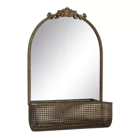 Wall mirror Golden Crystal Iron 47 x 17,5 x 53 cm by BigBuy Home, Wall-Mounted Mirrors - Ref: S8804683, Price: 86,84 €, Disco...