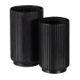 Conjunto de vasos Preto Ferro 16,5 x 16,5 x 28 cm (2 Unidades) de BigBuy Garden, Vasos - Ref: S8804688, Preço: 33,26 €, Desco...