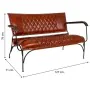 Bench Alexandra House Living Leather Iron Mango wood 71 x 76 x 127 cm by Alexandra House Living, Benches - Ref: D1631207, Pri...