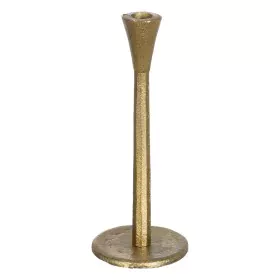 Candleholder Golden Aluminium 10 x 10 x 27 cm by BigBuy Home, Candelabras and candle holders - Ref: S8804700, Price: 16,02 €,...